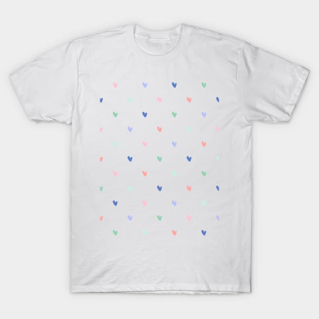 Hearts pattern T-Shirt by DanielK